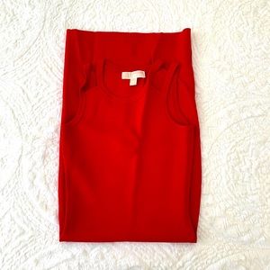 Michael Kors Red midi dress.